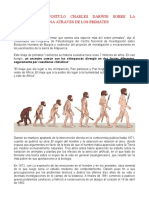 Charles Darwin Sobre La Evolución Humana Atraves de Los Primates
