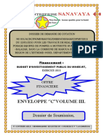 Dossier Financier Finalisé Pour Soumission Forages de Maroua 2ème 2015