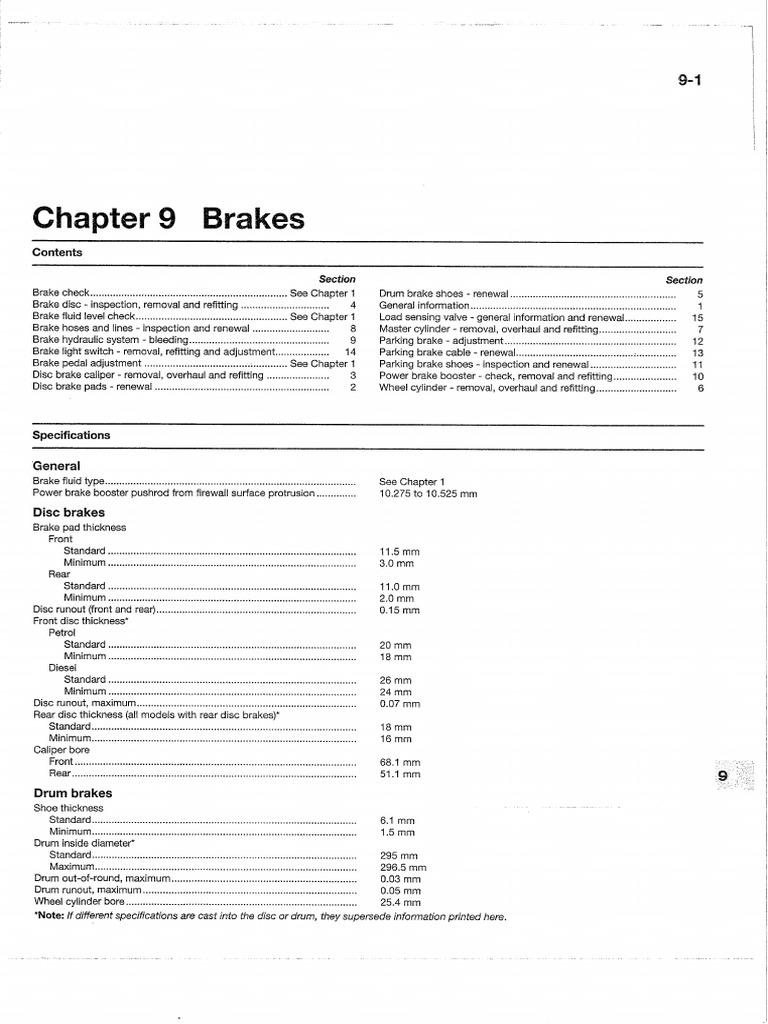 Chapter 9.brakes | PDF