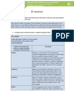 El Resumen: Unidad II. Leer y Escribir para Aprender