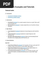 Tensorflow Examples and Tutorials: Tutorial Index