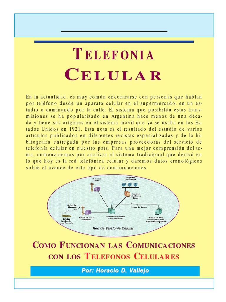 1) Telefonía Celular PDF | PDF | Tecnología