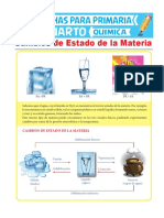 Cambios de Estado de La Materia para Cuarto de Primaria