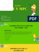 Gerencia Estratégica Matrices EFE y MPC