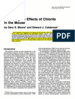 Toxicological Effects of Chlorite