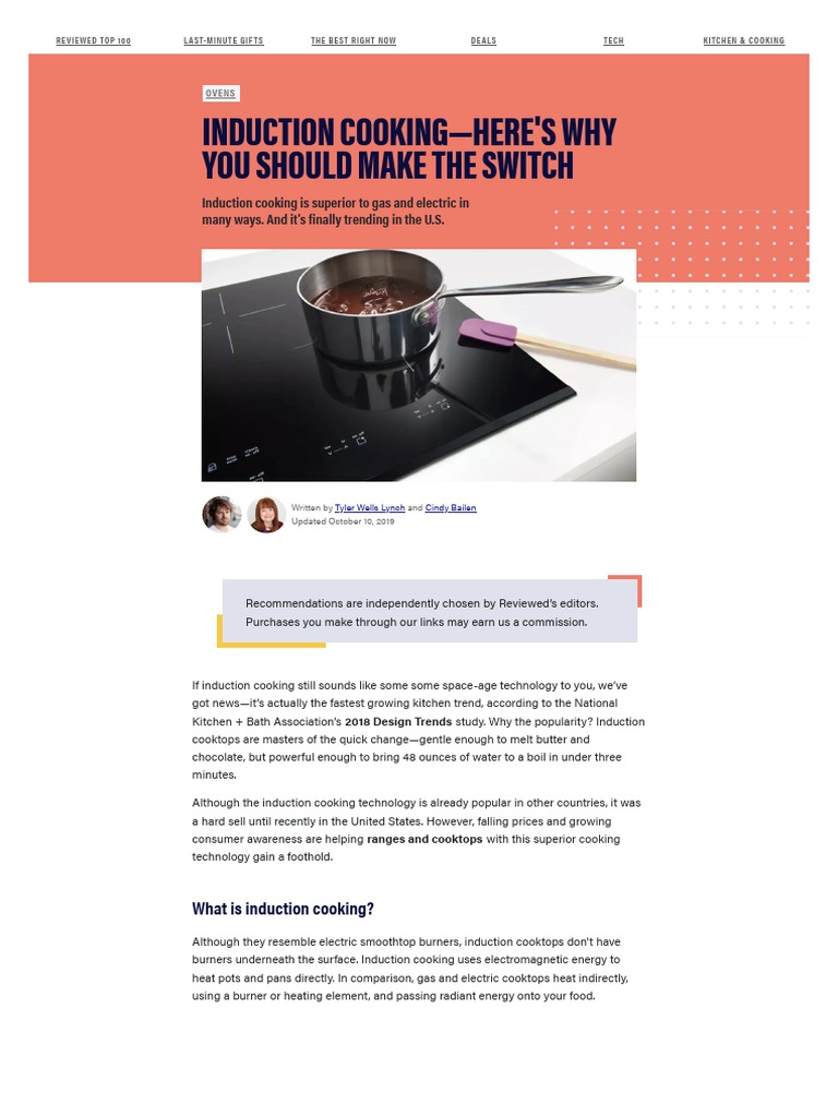 Why Induction Cooking Is Better Than Electric or Gas Reviewed Ovens