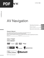 AV Navigation: XNV-770BT XNV-660BT