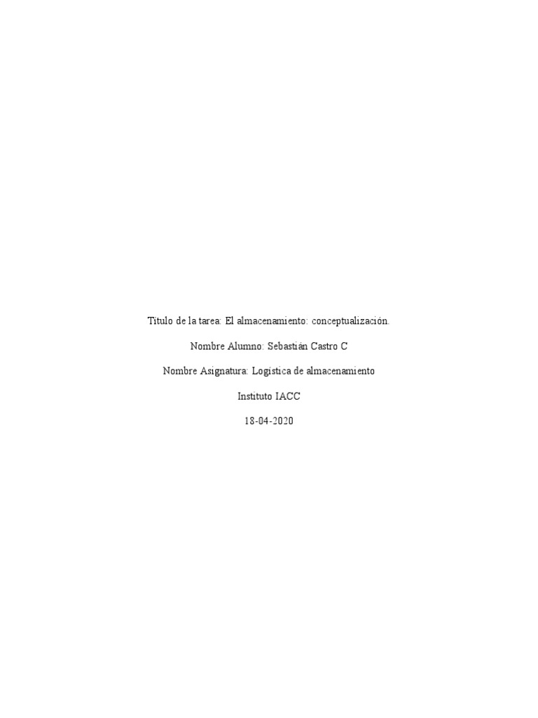 Logistica de Almacenamiento | PDF | Almacén | Logística