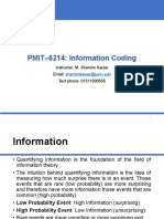 PMIT–6214 Information Coding Lecture Notes