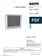 Service Manual (Supplement) Colour Television: Model No. CP21EF1