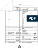 N°05 Tabla de Variables para Formulacion Del Sistema Informatico Y Base de Datos en Excel