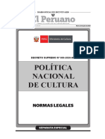 Politica Nacional de Cultura 2020