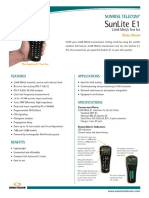 Sunrise Telecom Sunlite E1 Datasheet PDF