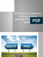 Why quality is more important than price when shopping