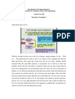 Introduction To Programming in C Department of Computer Science and Engineering Lecture No. #28 Functions: Examples 2