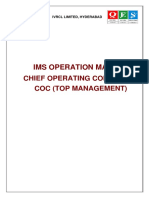 Ims Operation Manual: Chief Operating Committee-Coc (Top Management)