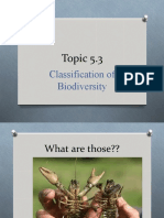 Topic 5.3: Classification of Biodiversity