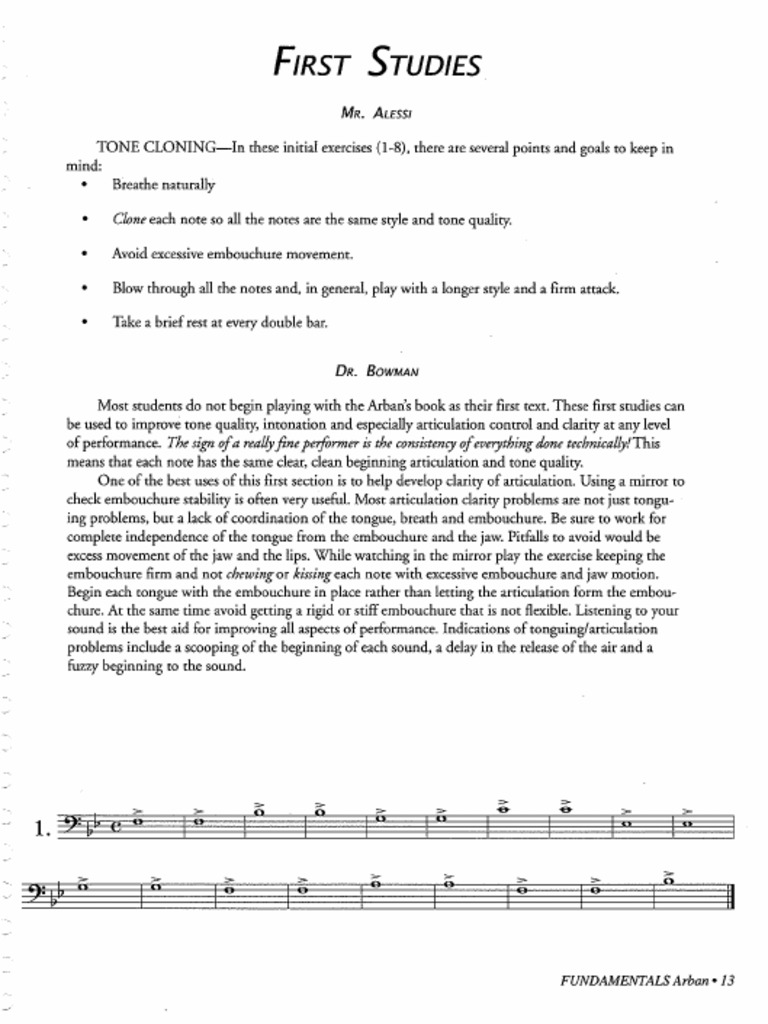 样张 Arban Trombone PDF