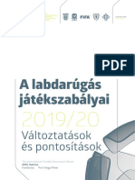 A Labdarugas Jatekszabaly Valtozasai 2019 - 20