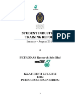 Student Industrial Training Report: PETRONAS Research SDN BHD