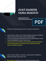 Ayat Hampir Sama Maksud