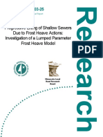 Progressive Lifting of Shallow Sewers Due To Frost Heave Actions: Investigation of A Lumped Parameter Frost Heave Model