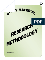 Research Methodology Study Material PDF