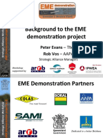 Background To The EME Demonstra3on Project: Peter Evans - TMR Rob Vos - Aapa