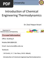 Introduction of Chemical Engineering Thermodynamics: Kathmandu University