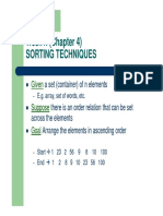 Week4: (Chapter 4) Sorting Techniques: Given Suppose Suppose Goal