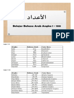 Mengenal Angka 1-100 Dalam Bahasa Arab - Bahasa