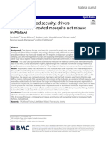 Lit - Sara Berthe - 2019 - MJ - Poverty and Food Security As Drivers of ITN Misuse in Malawi