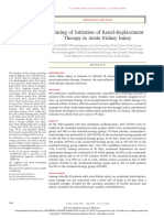 Timing of Initiation of Renal-Replacement