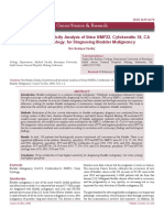 Sensitivity and Specificity Analysis of Urine nmp22 Cytokeratin18 Ca 199 and Cytology For Diagnosing Bladder Malignancy 1103