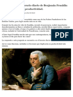 10 Lecciones Del Horario Diario de Benjamin Franklin Que Duplicarán Su Productividad.