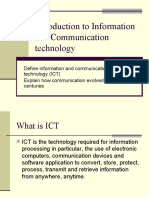 Lesson 1-Introduction To Information and Communication Technology