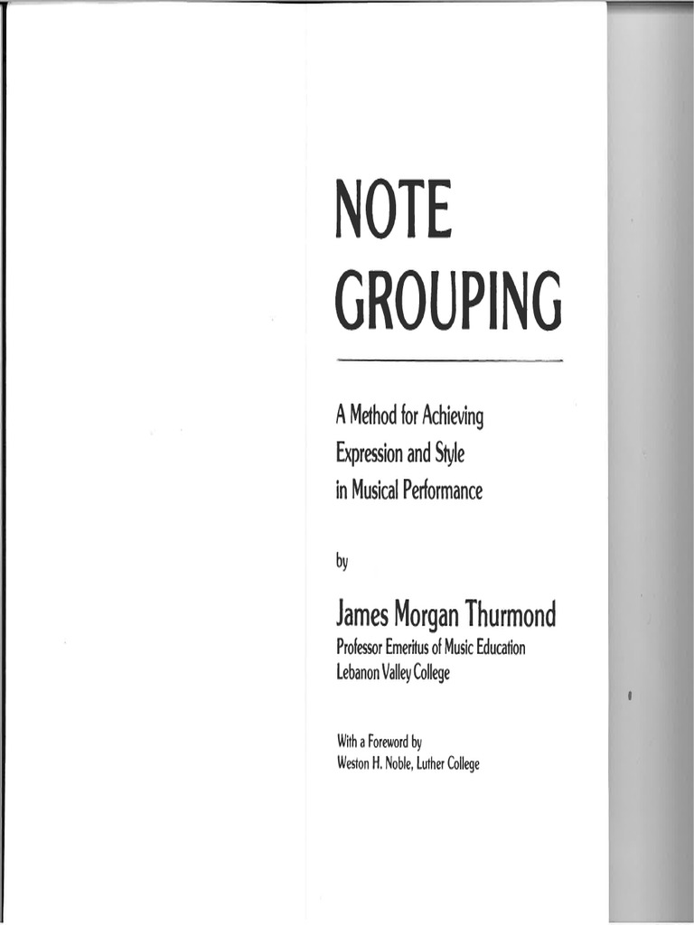 Note Grouping - James Morgan Turmond PDF | PDF | Natureza