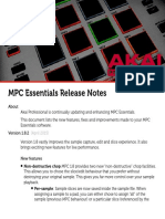 MPC Essentials Release Notes: (April 2015)
