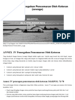 ANNEX IV Pencegahan Pencemaran Oleh Kotoran (sewage) - Dimensi pelaut
