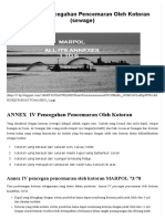 ANNEX IV Pencegahan Pencemaran Oleh Kotoran (Sewage) - Dimensi Pelaut