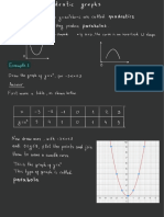 Quadratic Graphs