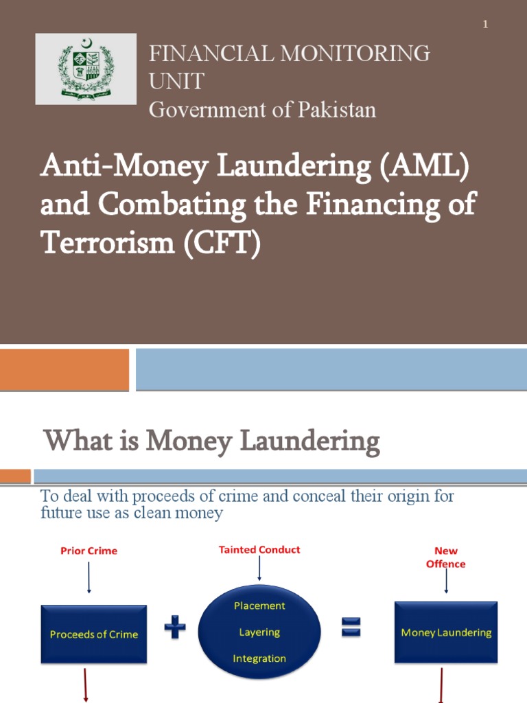 FMU Presentation (AML-CFT) | PDF | Money Laundering | Terrorism Financing