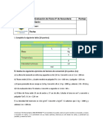 Examen Física y Química 3º Sec PDF