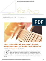 Top 10 Classical Acoustic Guitar Compositions To Wow Your Friends