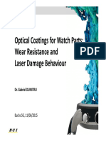 Optical Coatings For Watch Parts: Wear Resistance and Laser Damage Behaviour