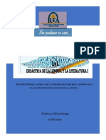 Síntesis Teórica Acerca de La Programación de La Enseñanza y Los Enfoques Didácticos de La Lengua