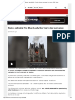 Nantes cathedral fire_ Church volunteer rearrested over arson - BBC News