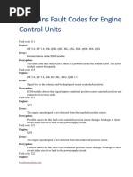 Cummins Diesel Error Codes | PDF | Throttle | Relay