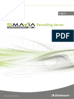 Operation SMAVIA Recording Server Preloaded en PDF