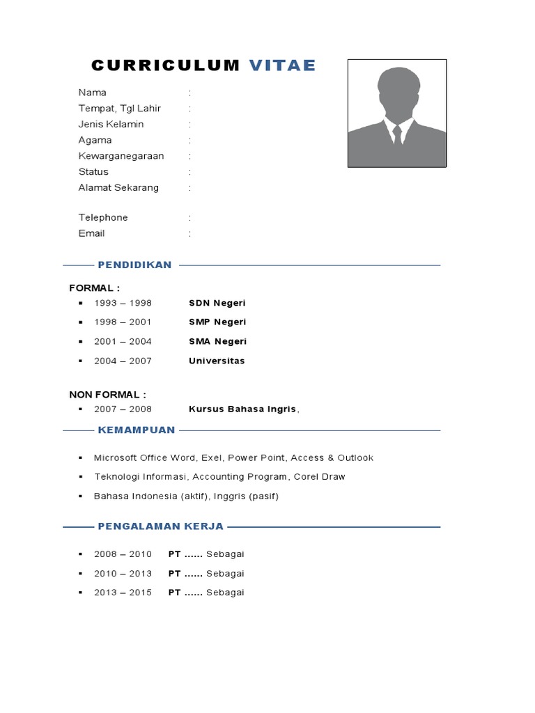 Contoh Cv Www.PenulisCVProfesional.com : Contoh Surat Lamaran Dan CV